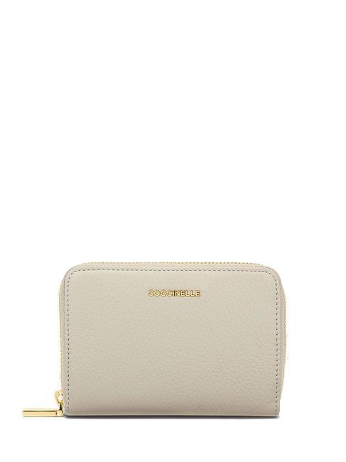 COCCINELLE METALLIC SOFT  Mittelgroße Lederbrieftasche Maulbeere - Brieftaschen Damen