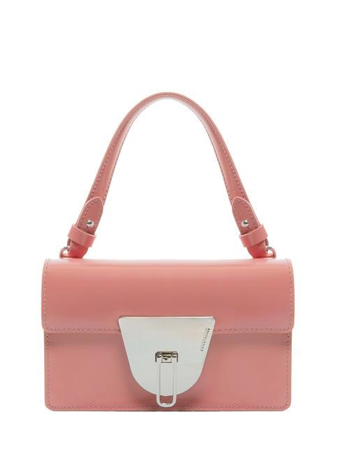 COCCINELLE NICO SHINY Mini-Tasche aus glänzendem Leder Kamelie - Damentaschen