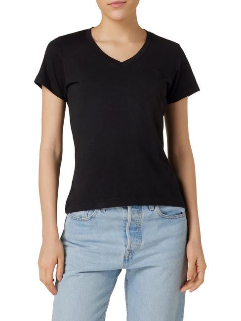 GUESS SLUBBY Kurzarm-T-Shirt jetbla - T-Shirts und Tops für Damen