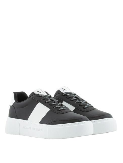 ARMANI EXCHANGE A|X Plateau-Sneaker schwarz+op.weiß - Damenschuhe