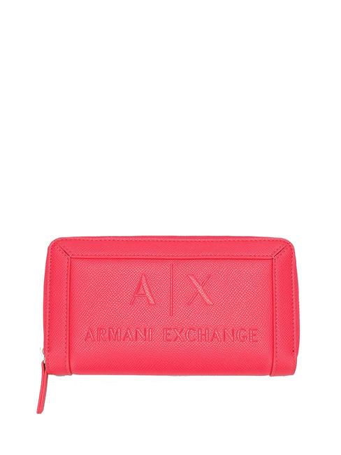 ARMANI EXCHANGE A|X SAFFIANO Große Geldbörse mit umlaufendem Reißverschluss Hingabe - Brieftaschen Damen