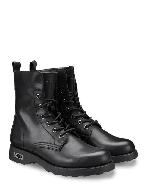 CULT ZEPPELIN 472 Amphibische Stiefeletten aus Leder Schwarz - Damenschuhe