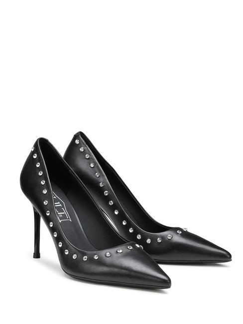 CULT QUEEN 3878 Lederpumps mit Applikationen Schwarz - Damenschuhe