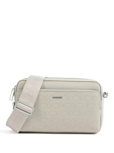 CALVIN KLEIN CK MUST Mini-Kameratasche mit Schultergurt Steinbeige - Damentaschen