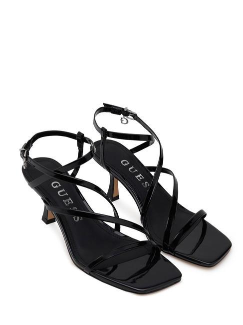 GUESS RIMILLA  Hohe Ledersandalen SCHWARZ - Damenschuhe