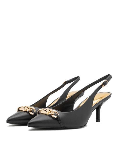 GUESS SDINA Slingback-Pumps aus Leder SCHWARZ - Damenschuhe