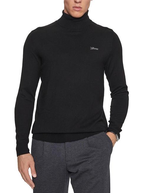 GUESS AARON Rollkragenpulli jetbla - Herrenpullover