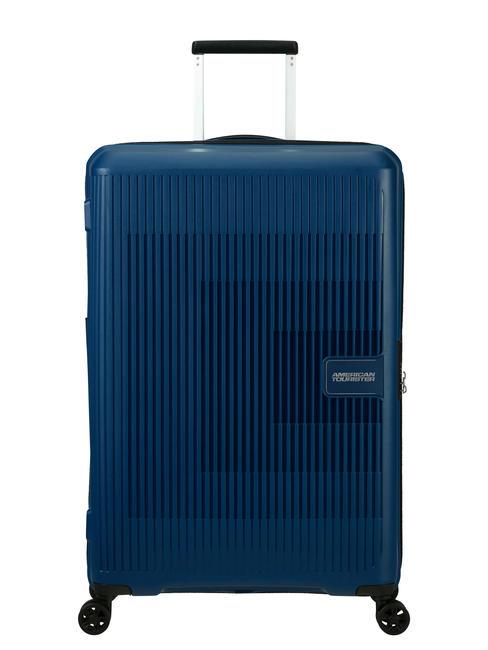 AMERICAN TOURISTER AEROSTEP Großer erweiterbarer Trolley NAVY BLAU - Harte Trolleys