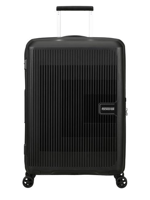 AMERICAN TOURISTER AEROSTEP Erweiterbarer mittelgroßer Trolley SCHWARZ - Harte Trolleys