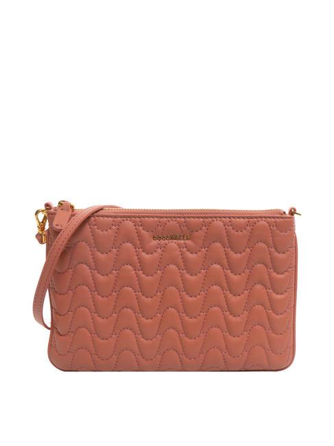 COCCINELLE BEST MATELASSE Clutch aus Nappaleder Kamelie - Damentaschen