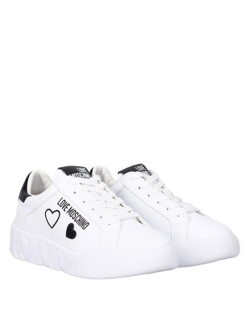 LOVE MOSCHINO HEART45 Ledersneaker EIS - Damenschuhe