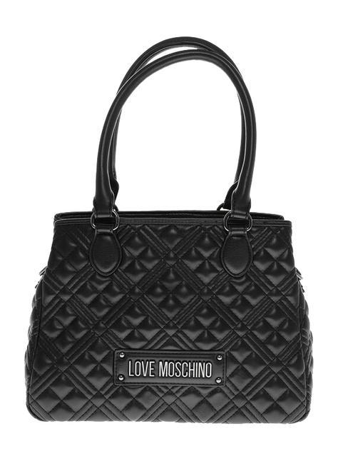 LOVE MOSCHINO QUILTED Handtasche mit Schultergurt Schwarz - Damentaschen