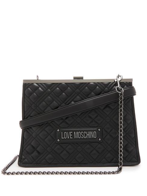 LOVE MOSCHINO QUILTED  Umhängetasche, mit Schultergurt Schwarz - Damentaschen