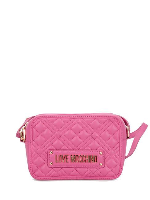 LOVE MOSCHINO QUILTED Schulterkameratasche Fuchsie - Damentaschen