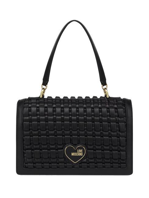 LOVE MOSCHINO HEART LOGO Handtasche, mit Schultergurt Schwarz - Damentaschen