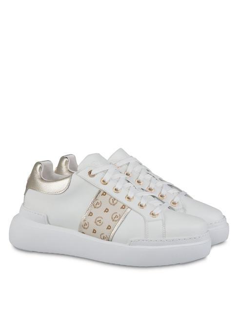 POLLINI HERITAGE NUKE Plateau-Sneaker Elfenbein / Platin - Damenschuhe