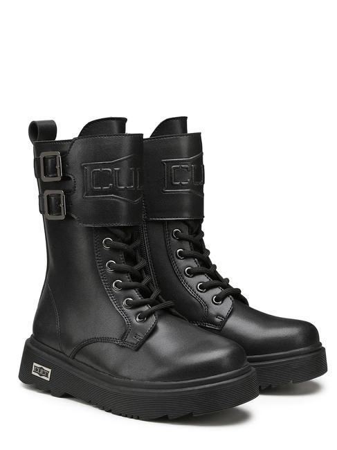 CULT SLASH 0052 KIDS Amphibien-Stiefeletten mit Schnallen Schwarz - Kinderschuhe