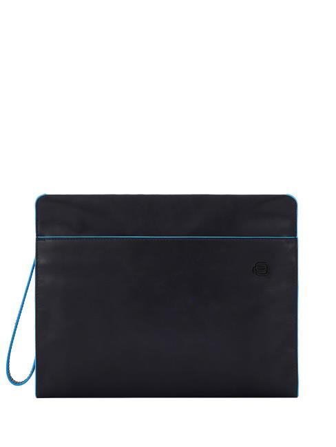 PIQUADRO B2 REVAMP Clutch aus Leder Blau - Damentaschen