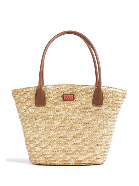 MANDARINA DUCK SEASHELL STRAW Schultertasche KORALLE - Damentaschen