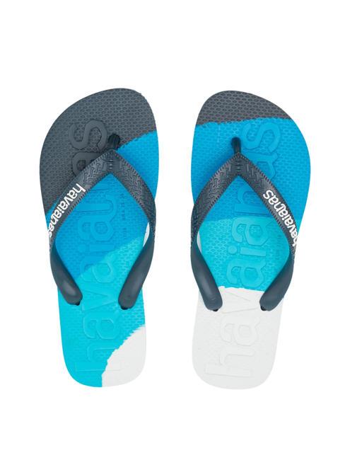 HAVAIANAS TOP LOGOMANIA COLORS II Flip-Flops Atlantikblau - Schuhe Unisex