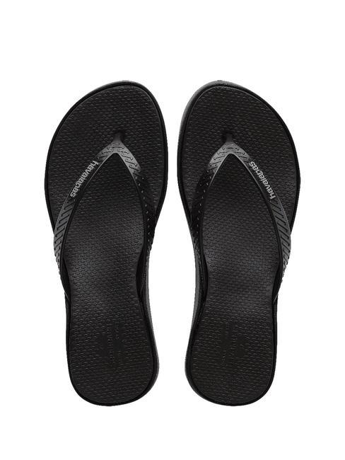 HAVAIANAS HIGH PLATFORM Flip-Flops mit Keilabsatz SCHWARZ - Damenschuhe