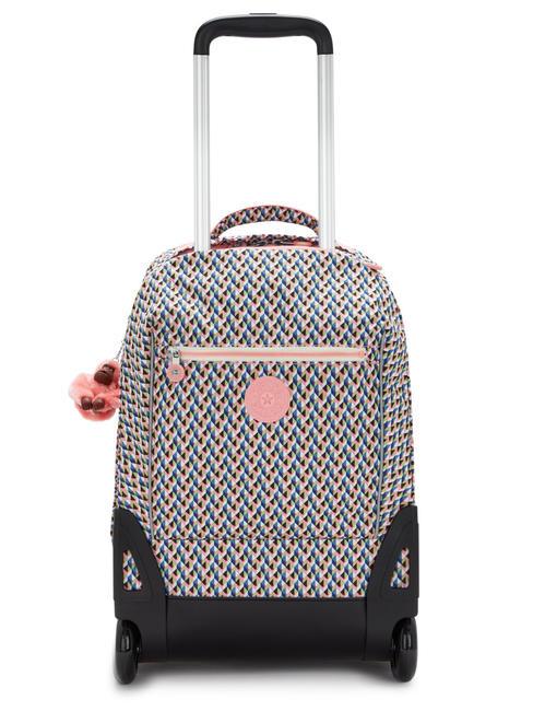 KIPLING SARI Trolley-Rucksack bedruckt Mädchen Geo - Rucksäcke mit Trolleyfunktion