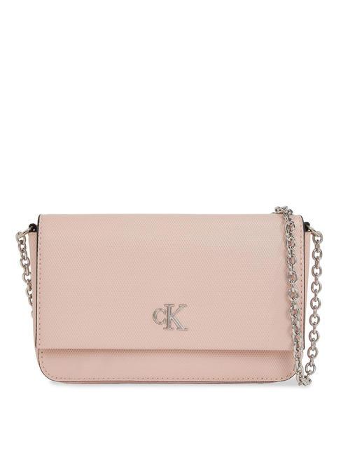 CALVIN KLEIN MINIMAL MONOGRAM Mini-Umhängetasche blasse Muschelschale - Damentaschen