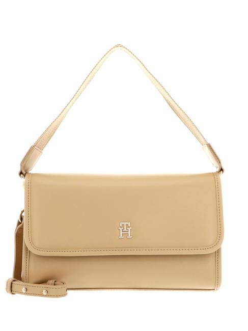 TOMMY HILFIGER TH MONOTYPE Handtasche, mit Schultergurt Weizen ernten - Damentaschen