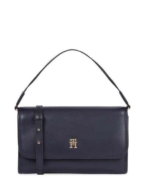 TOMMY HILFIGER TH MONOTYPE Handtasche, mit Schultergurt Raum blau - Damentaschen