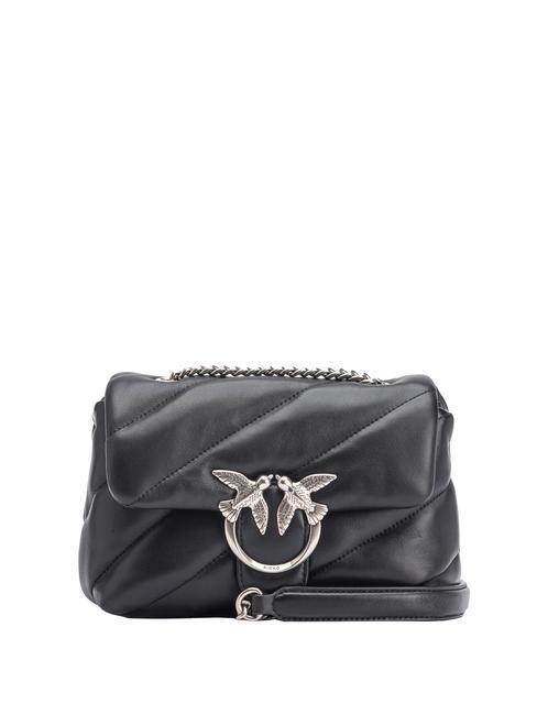 PINKO MINI LOVE BAG Nappatasche schwarz-altsilber - Damentaschen