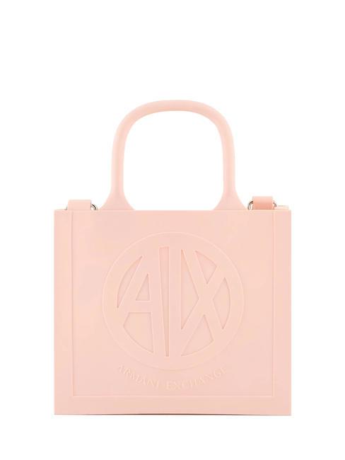 ARMANI EXCHANGE MILKY S Kleine Gummitasche mit Schultergurt Rosa - Damentaschen