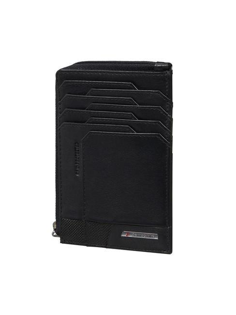 SAMSONITE PRO-DLX 6 Kartenetui/Geldbörse aus Leder SCHWARZ - Brieftaschen Herren