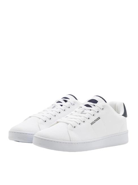 TOMMY HILFIGER COURT CUPSOLE PIQUE Turnschuhe Weiß - Herrenschuhe