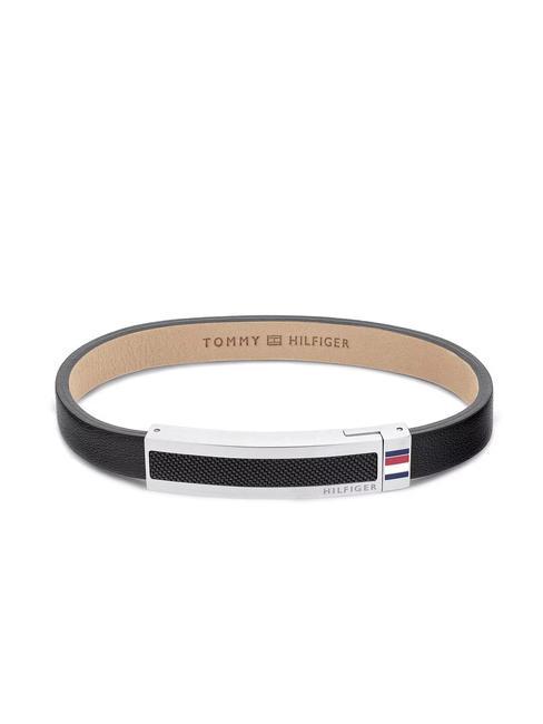 TOMMY HILFIGER WOVEN TEXTURE Lederarmband Schwarz - Herrenarmbänder