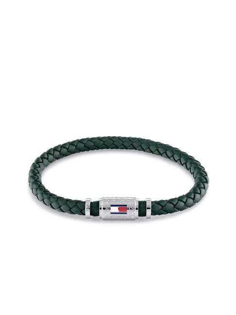 TOMMY HILFIGER ANTHONY RAMOS Lederarmband Grün - Herrenarmbänder