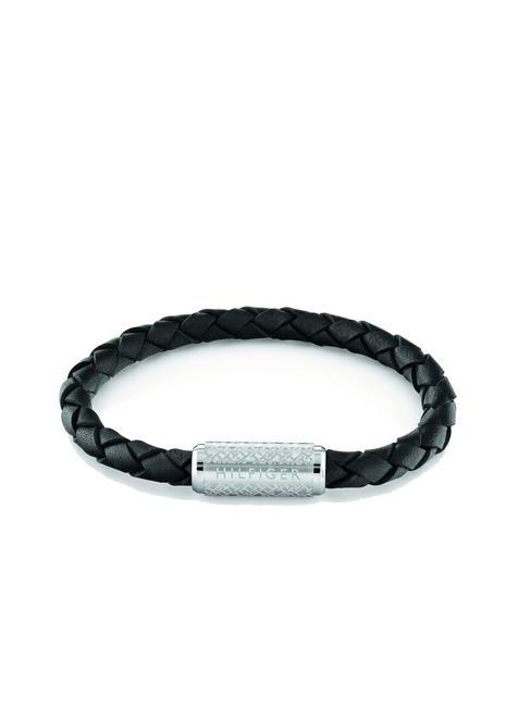 TOMMY HILFIGER EXPLODED BRAID Lederarmband grau - Herrenarmbänder