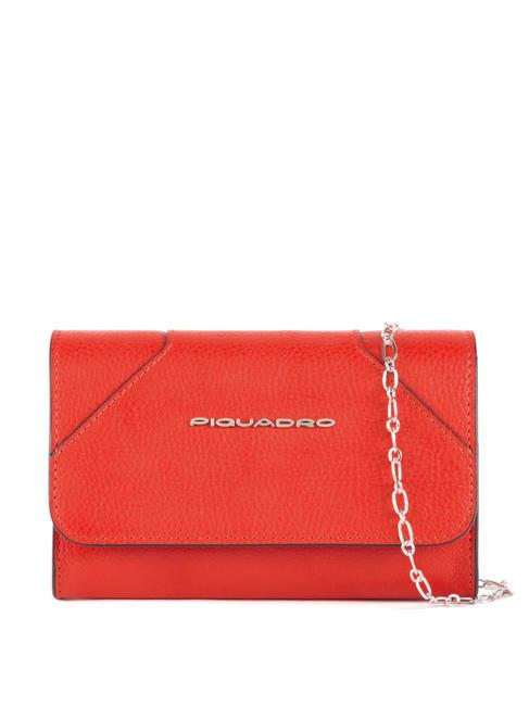 PIQUADRO MUSE Mini-Tasche / Beutel aus Leder ROT - Damentaschen