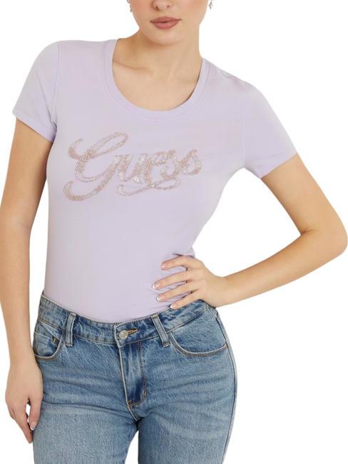 GUESS SCRIPT  Kurzarm-T-Shirt neues helles Flieder - T-Shirts und Tops für Damen