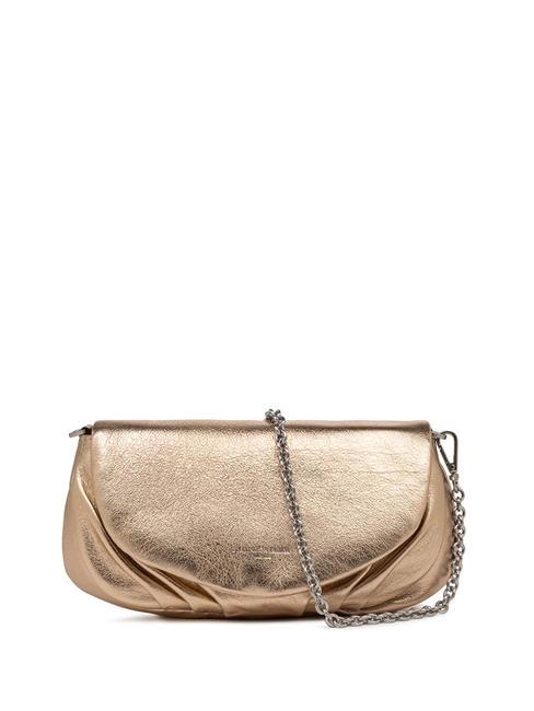 GIANNI CHIARINI ADELE Clutch aus Metallic-Leder Sekt - Damentaschen