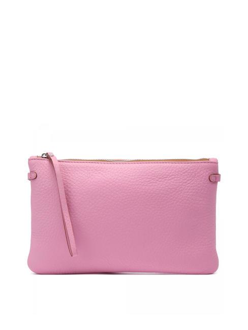 GIANNI CHIARINI HERMY Clutch aus gehämmertem Leder Rosa-Natur - Damentaschen