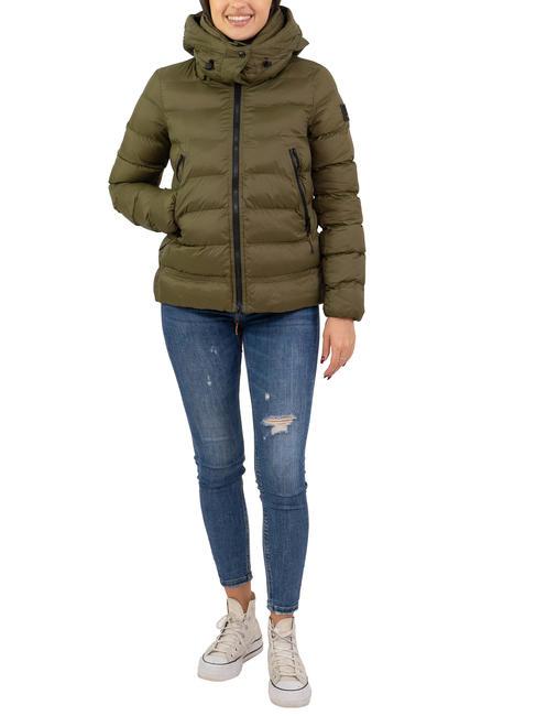 DEKKER NISTON NY Kurze Daunenjacke mit Kapuze dunkles oliv - Daunenjacken für Damen