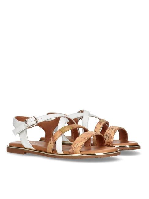 ALVIERO MARTINI PRIMA CLASSE CAPRI JR Flache Sandalen mit Riemen geobeige / weiß - Damenschuhe