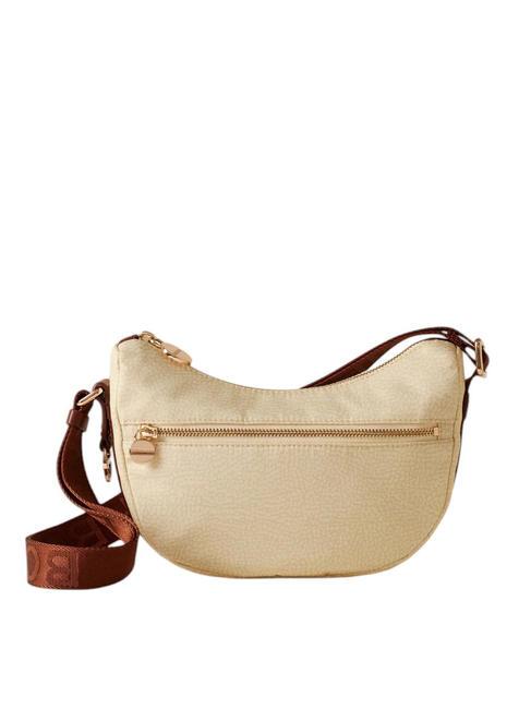 BORBONESE ECO LINE LUNA Schultertasche Kamille/Leder - Damentaschen