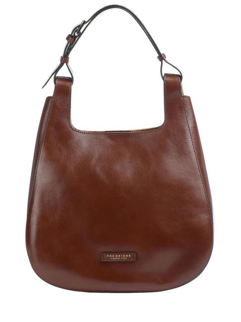 THE BRIDGE LUCIA  Hobo-Tasche aus Leder BRAUN - Damentaschen