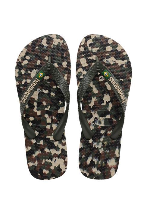 HAVAIANAS BRASIL TECH II Flip-Flops olivgrün - Herrenschuhe