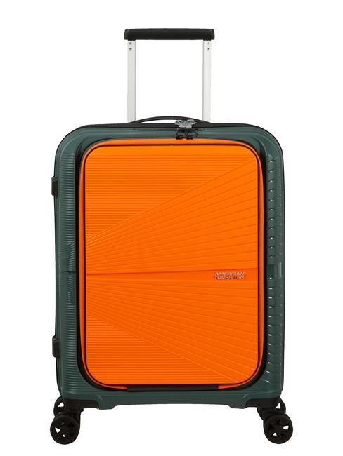 AMERICAN TOURISTER AIRCONIC Handgepäck-Trolley, 15,6" PC-Halterung Waldgrün/Orange - Handgepäck