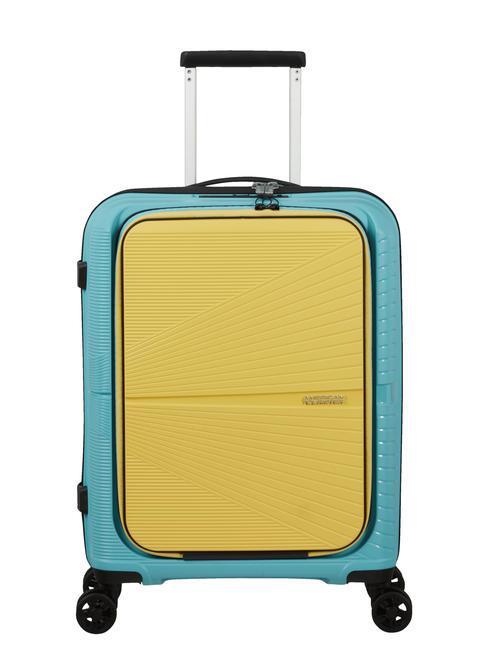 AMERICAN TOURISTER AIRCONIC Handgepäck-Trolley, 15,6" PC-Halterung Surfblau/Gelb - Handgepäck