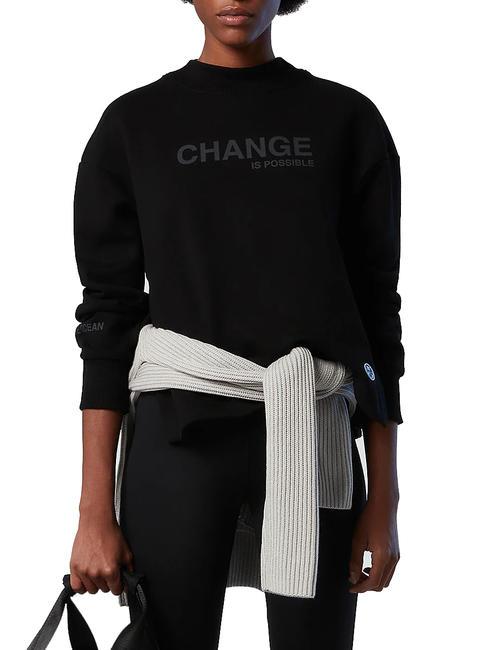 NORTH SAILS CHANGE IS POSSIBLE Baumwoll-Sweatshirt Schwarz - Sweatshirts Damen