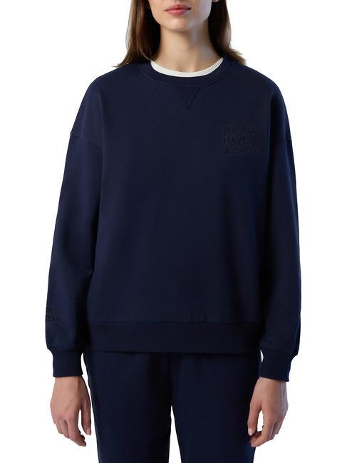 NORTH SAILS WE ALL HAVE A CHOICE Baumwoll-Sweatshirt Navy blau - Sweatshirts Damen