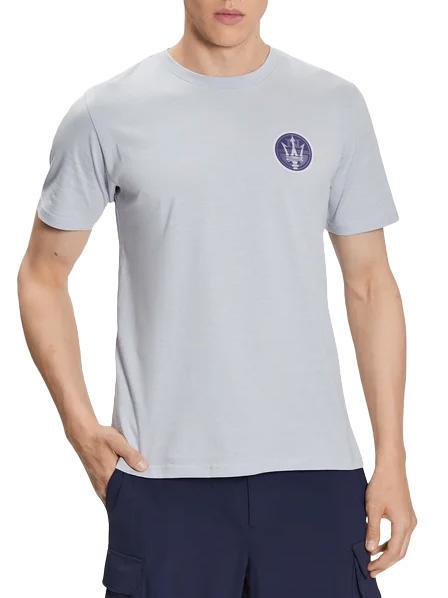 NORTH SAILS MASERATI T-Shirt aus Baumwolle mit schillerndem Logo graue Morgendämmerung - Herren-T-Shirts